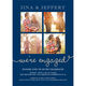 Navy Our Love Story Engagement Invitations Image 4 of 5